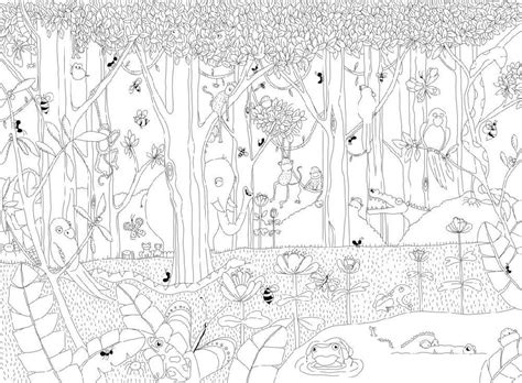 Дизайнерские обои Джунгли зовут | Papier peint, Colorier, Art dessin