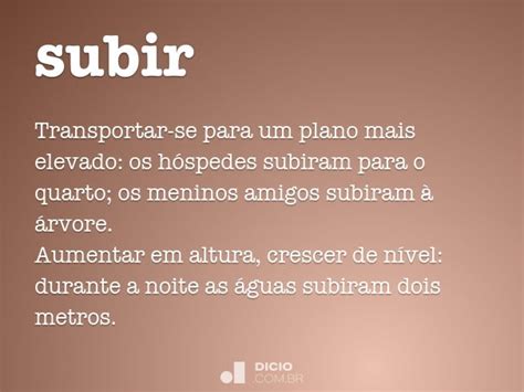 subir dicio dicionario  de portugues