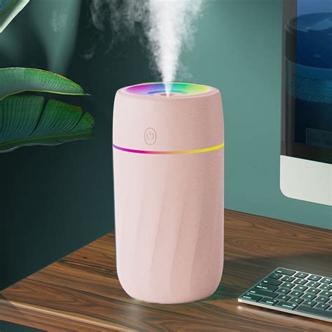 kladzum Humidifiers for Bedroom, USB Humidifier with Colored Light