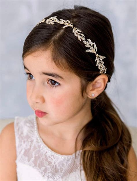Flower Girl Headpiece for Wedding Headband Princess Hair - Etsy