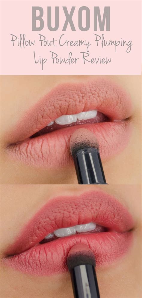 Buxom Cosmetics Pillow Pout Creamy Plumping Lip Powder review with ...
