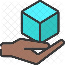 3 D Cube Icon - Download in Flat Style