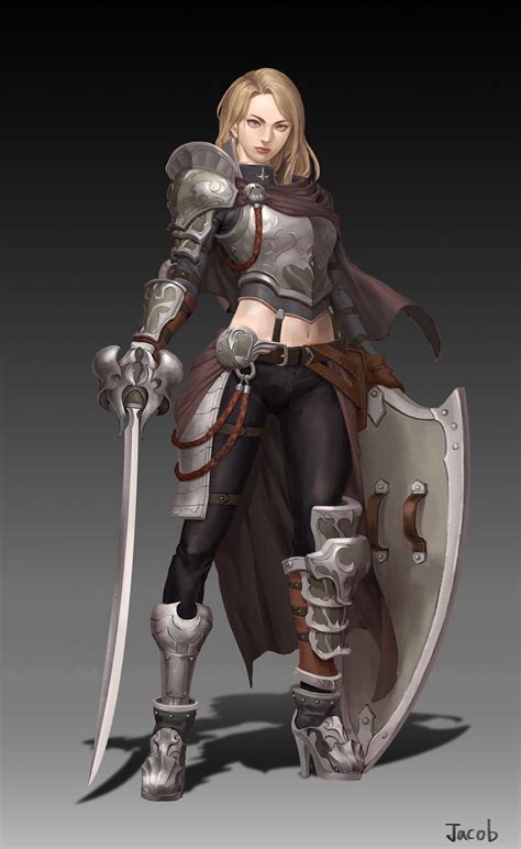 ArtStation - woman knight