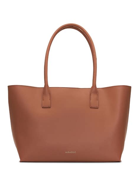 buy miraggio brooke brown solid tote bag handbags  women