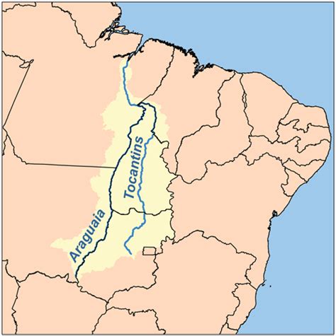 Bacia Do Tocantins E Araguaia - Bacias hidrográficas brasileiras: Bacia Tocantins-Araguaia – Geografia ...
