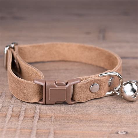 brown leather collar etsy