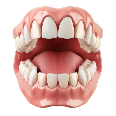 model  open mouth  teeth teeth isolated  background