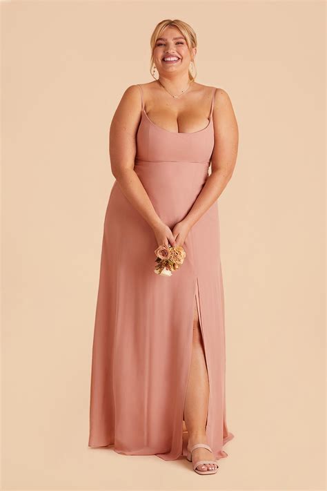 Dusty Rose Dress Plus Size