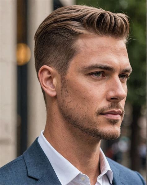 The medium haircuts men trend is actually based on a vintage style