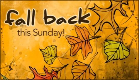 fall  ecard  daylight saving ends cards