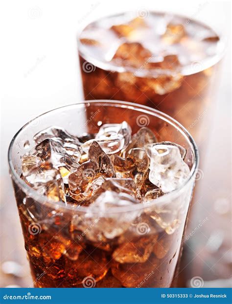 Glass Of Soda With Ice
