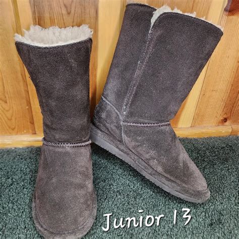 BearPaw brown tall boots Junior 13 BearPaw brown... | Depop