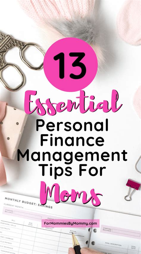essential personal finance management tips  moms