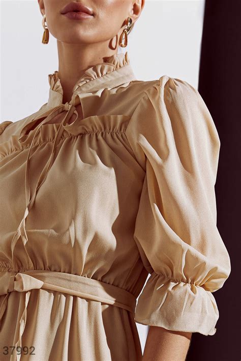 Шифоновое платье со сборками (арт. 37992) ♡ интернет-магазин Gepur