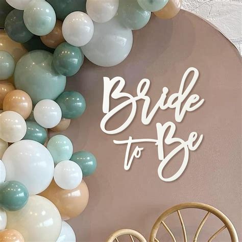 Amazon.com: MASTRON Bride to Be Sign - White Felt Letters Bridal Shower