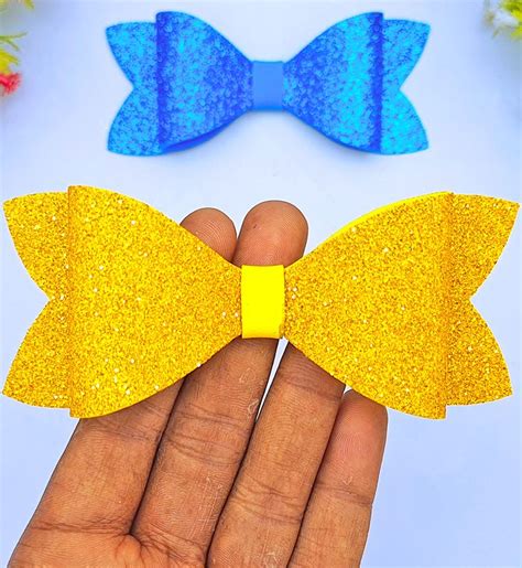 diy decorative bow making tutorial home decoration ideas glitter