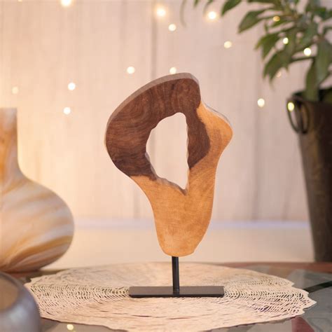 kezevel wooden table decor handcrafted  acacia wood natural log