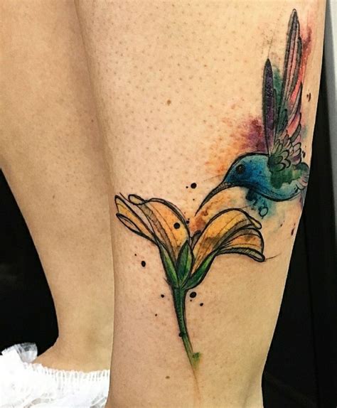 Pin by Douglas Aciole on beija flor | Watercolor tattoo, Tattoos ...