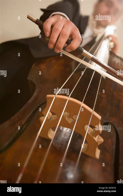 Classic Music Orchestra Double Bass shot from below Stock Photo - Alamy