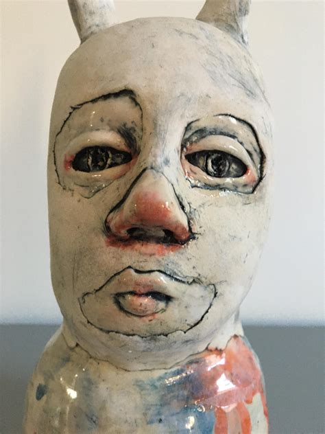 Ashley Benton - Ceramic Bunny Person: 'He’s love and light and all
