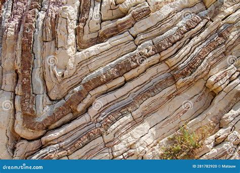 layered limestone stock photo image  formation nature