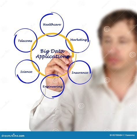 Big Data Applications stock photo. Image of drawing, person - 85700684