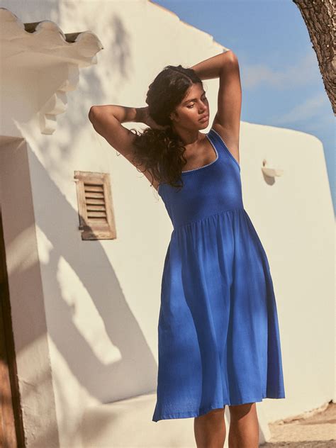 Buy Cobalt Blue - Jersey Midi Summer Dress from Next Germany
