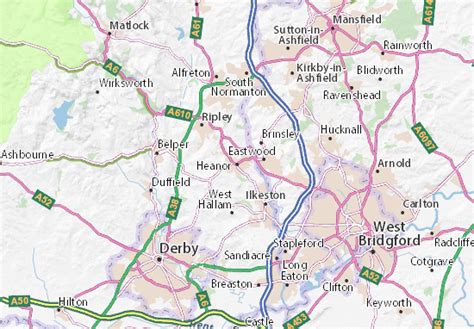 MICHELIN Heanor map - ViaMichelin