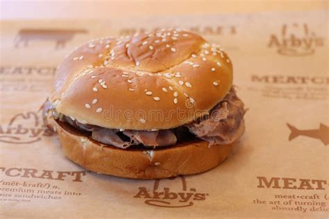 Classic Roast Beef Sandwich at an Arby`s Restaurant. Editorial Image ...