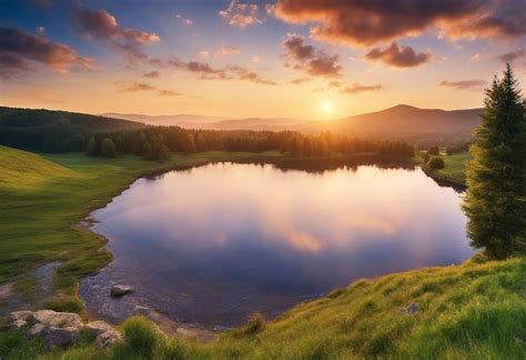 premium photo beautiful landscape nature scenery hills mountains