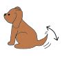 wag outline  classroom therapy  great wag clipart
