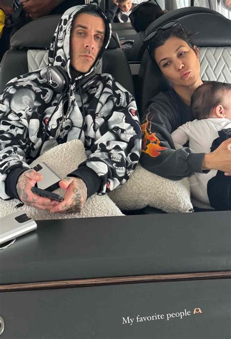 Kourtney Kardashian Cuddles Son Rocky in New Photo with Travis Barker