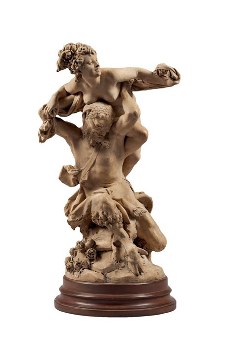 Albert Ernest Carrier-Belleuse (1824-1887) - Nymphe et satyre - XIXe