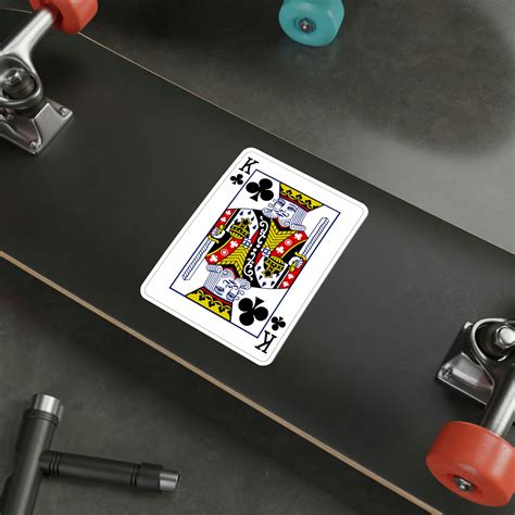 Vinyl Sticker - Playing Card : the King of Clubs - Etsy