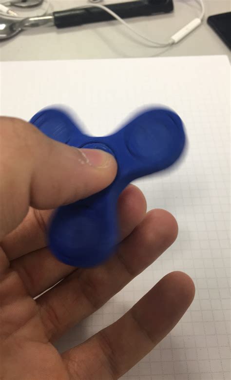 3D Printable Fidget Spinner - One-Piece-Print / No Bearings Required