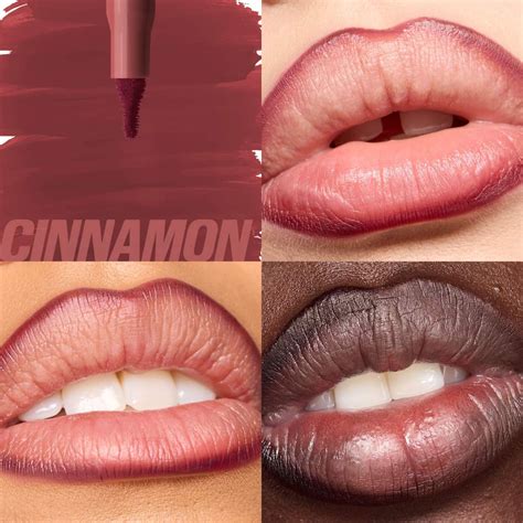 huda beauty lip contour lip stain cinnamon cosmetics paragon