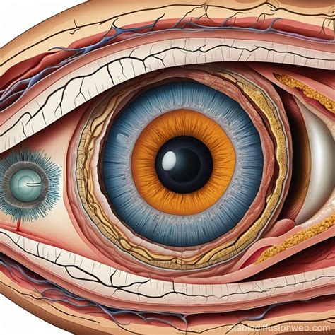 schematic cross section   eye stable diffusion