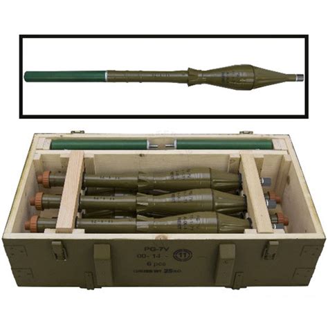 PG-7V 85mm RPG Rocket Crate (w/ 6x Inert Replica PG-7V Rockets ...
