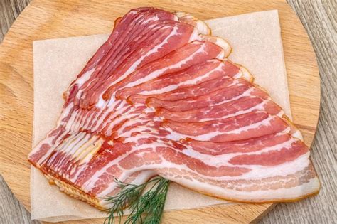 premium photo sliced bacon