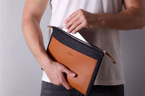 Leather & Felt Case for iPad Pro | Harber London