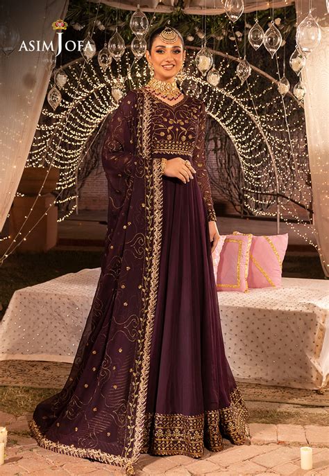 AJDA-24 EMBROIDERED CHIFFON 2 PCS – Asim Jofa