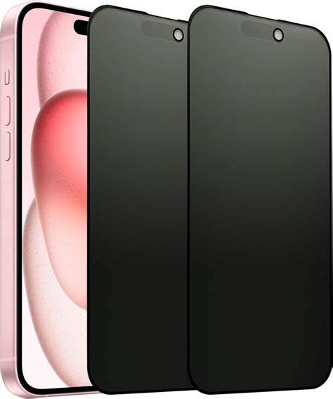 Amazon.com: SOOPUR 2 Pack Matte Privacy Screen Protector for iPhone 15 / iPhone 16 6.1 Inches