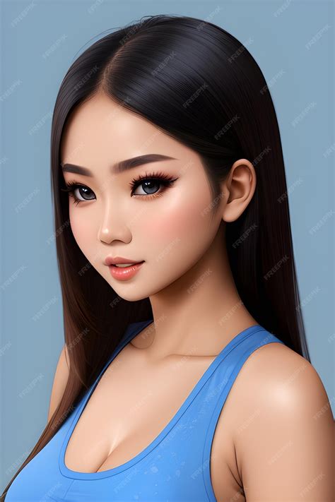 Premium AI Image | Beautiful Asian anime girl