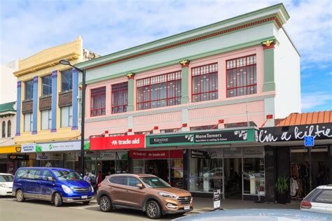 Art Deco Facade, Napier New Zealand Editorial Image - Image of napier ...