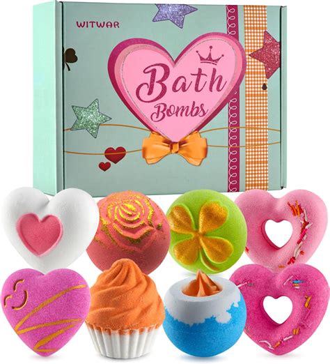 Amazon.com : 8 PCS Valentines Day Bath Bombs for Girlfriend Kids Girls
