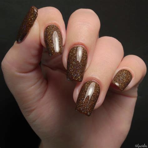 Extra Credit - Brown Nail Polish with Holo Glitters | Brown nail polish