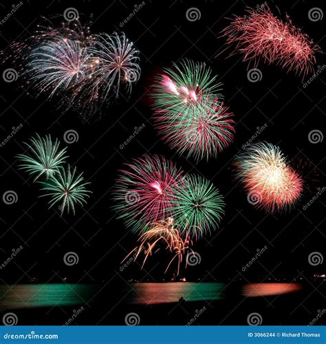 Fireworks at the beach stock photo. Image of fawkes, bright - 3066244