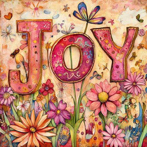 joy whimsical poster art print  stock photo public domain pictures