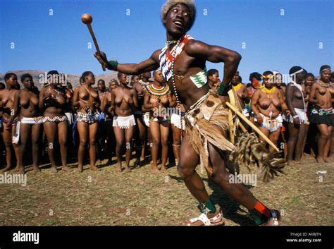 reed dance ceremony scene kwa zulu natal south africa Stock Photo - Alamy