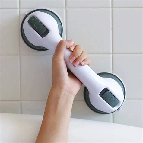 Shower Bathroom Suction Cup Safety Grab Bars For Elderly And Handicap ...